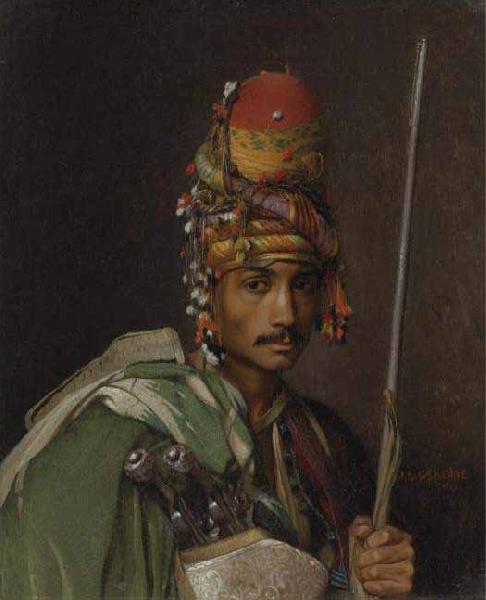 Jean Leon Gerome A Bashi Bazouk oil painting image